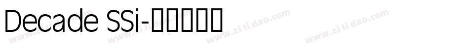 Decade SSi字体转换